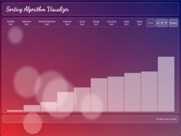 Sorting Algorithm Visulizer